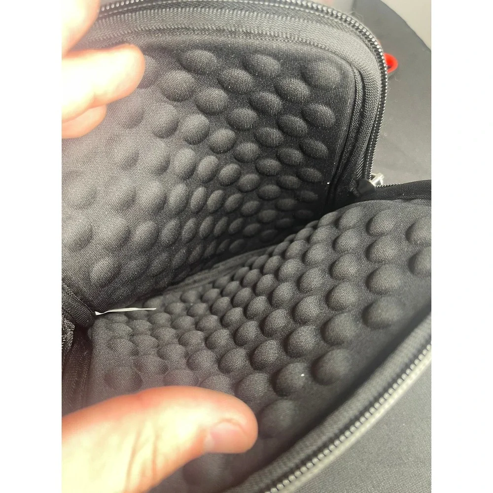 Lacdo Black Neoprene Shockproof Bubble Padded Protective Sleeve Case 8x7.5in